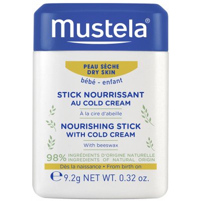 Mustela Vyživující tyčinka obohacená o cold cream na suchou pokožku 10 ml