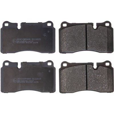 Sada brzdových destiček, vždy 4 kusy v sadě DENCKERMANN B111615 – Sleviste.cz