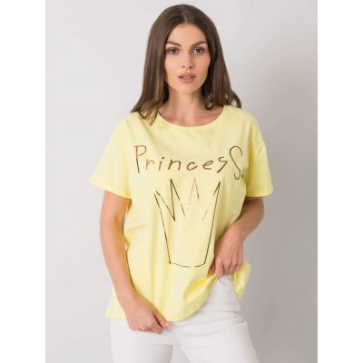 TRIČKO S POTISKEM PRINCESS -FA-TS-7121.88P YELLOW – Hledejceny.cz