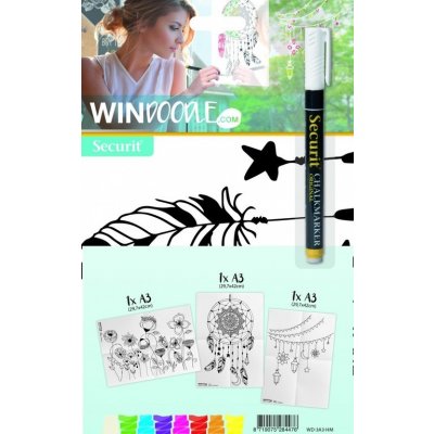 Šablony na sklo 29,7x42 cm DOMÁCÍ WD-3A3-HM – Zboží Dáma