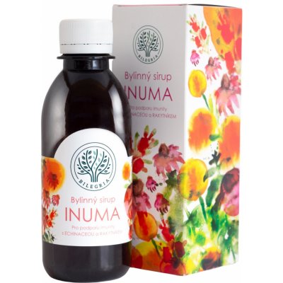 Bilegria INUMA bylinný sirup na podporu imunity s echinaceou a rakytníkem 200 ml – Zboží Mobilmania