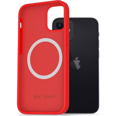 AlzaGuard Silicone Case Compatible with Magsafe iPhone 12 Mini červené – Zboží Mobilmania