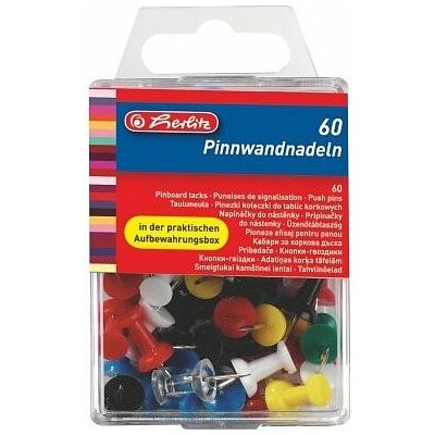 HERLITZ Připínáčky do nástěnky 60ks – Sleviste.cz