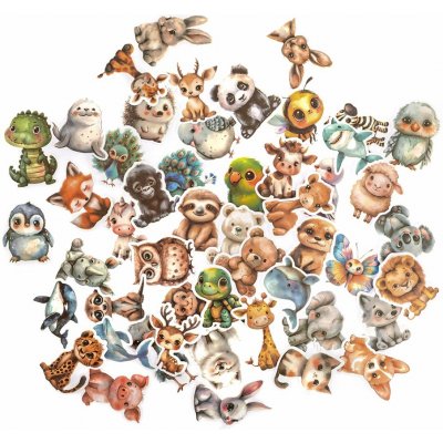 DP Craft Vinylové samolepky zvířátka 4-6cm, 50ks – Hledejceny.cz