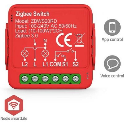 Vestavěný Modul SmartLife NEDIS ZBWS20RD – Hledejceny.cz