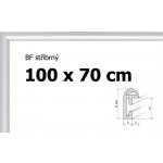 BFHM Plastový rám 100x70cm stříbrný – Hledejceny.cz