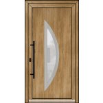 OknaDvereNaMiru.cz Vchodové dveře INOX 9 ořech 105 x 210 cm – Zboží Mobilmania