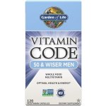 Garden of Life RAW Vitamin Code 50 & Wiser Men komplexní multivitamín pro muže 120 kapslí – Hledejceny.cz