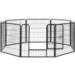 InternetovaZahrada Kovová ohrádka pro štěňátka 56 x 156 x 80 – Hledejceny.cz