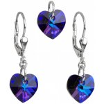 Pavona sada s krystaly Swarovski náušnice a přívěšek modrá srdce 39003.5 heliotrope – Hledejceny.cz
