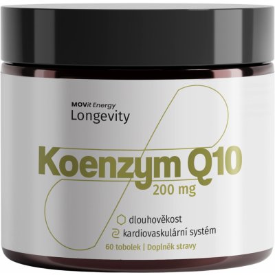 MOVit Longevity Koenzym Q10 200 mg 60 tobolek – Hledejceny.cz