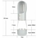 Palkar cestovní lahev na vodu a pamlsky bílá 450 ml – Zbozi.Blesk.cz