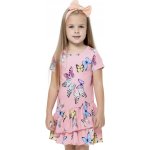 Dívčí šaty Motýlci růžová – Zboží Dáma