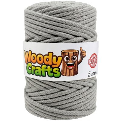 Woody Crafts Woody PREMIUM 5 mm (100m) - Šedá (Grey) – Zboží Mobilmania