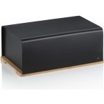 Chlebník Kiril kovový černý 38,0x23,0x16,0cm – Zboží Dáma
