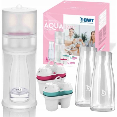BWT AQUAlizer Station + náplně 2 ks + skleněné karafy 2 ks – Hledejceny.cz
