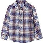 GAP Baby flanelová kostkovaná košile Modrá – Zboží Mobilmania