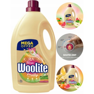 Woolite Color Fruity Keratin prací gel 4,5 l 75 PD – Zbozi.Blesk.cz