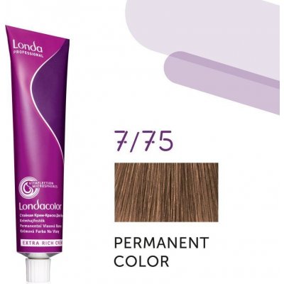 Londa Professional Permanent Color Extra Rich Creme permanentní krémová barva na vlasy 7/75 60 ml – Hledejceny.cz