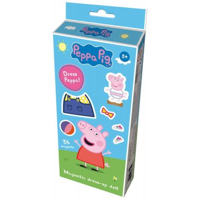 JIRI MODELS Panenky magnetické oblékací Peppa Pig se stojánkem