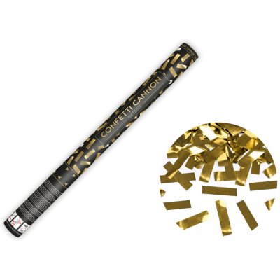 PartyDeco Konfety vystřelovací proužky zlaté 60 cm – Sleviste.cz