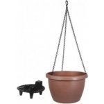 PLASTKON květináč Marina 25 cm hnědý – Zboží Dáma