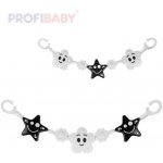 PROFIBABY Baby zábrana na kočárek černobílý řetěz – Zboží Dáma