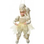 Clayre & Eef Závěsná dekorace Elf ve zlatém obleku - 10*8*28 cm - Clayre & Eef – Hledejceny.cz
