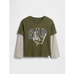 GAP Baby tričko s potiskem zelená – Sleviste.cz
