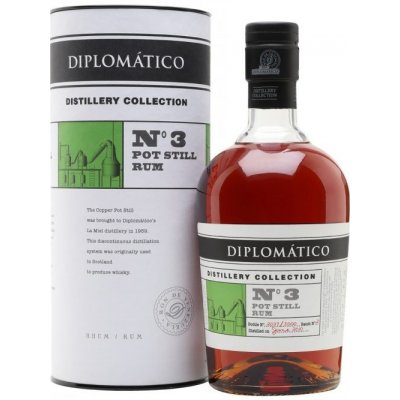 Diplomático Distillery Collection No.3 Pot Still Rum 47% 0,7 l (kartón)