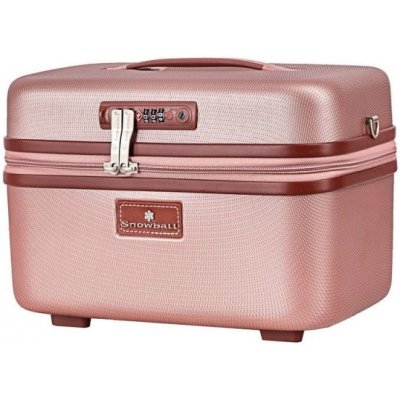Snowball A52335 Velký dámský cestovní kosmetický kufřík růžová – Zboží Dáma