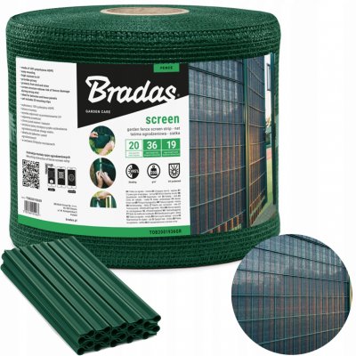 Bradas Plotová, balkónová tkanina 19cmx36m, zelená – Hledejceny.cz