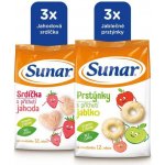 Sunar dětský mix jahodové a jablečné křupky 6 × 50 g – Sleviste.cz