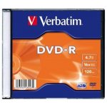 Verbatim DVD-R 4,7GB 16x, AZO, slimbox, 20ks (43547) – Hledejceny.cz