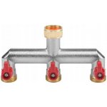 BRADAS Třícestný mosazný rozdělovač, vnitřní/vnější závit 3/4" – Sleviste.cz