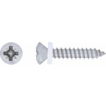 Parapetní vrut s čočkovou hlavou PZ2 plný závit ocel A2 3,9 x 19 mm, 10 ks – Hledejceny.cz