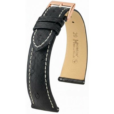 Hirsch Kožený řemínek Massai Ostrich L 04262051-7, černý – Hledejceny.cz