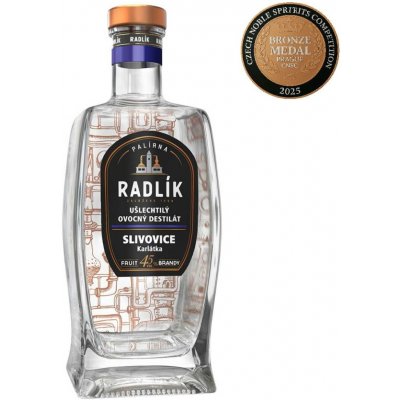 Radlík Slivovice Karlátka 45% 0,5 l (holá láhev) – Zboží Dáma