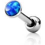 Šperky4U cartilage piercing do ucha modrý opál CP1087-OP05-04 – Zboží Dáma