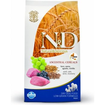 N&D Ancestral Grain Dog Adult Medium & Maxi Lamb & Blueberry 2 x 12 kg