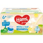 Hami Mlíčko s kaší s příchutí vanilky 4 x 250ml – Zboží Dáma