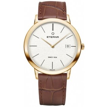 Eterna Eternity For Him Quartz 40 Silver leather Gold