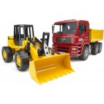 Bruder 2752 Auto MAN TGA nákladní sklápěčka + čelní nakladač FR130 plast – Sleviste.cz