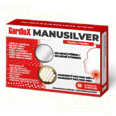 GardloX Manusilver 16 pastilek – Hledejceny.cz