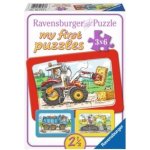 Ravensburger Moje první Rámové Bager Traktora Vyklápěčka 3 x 6 dílků – Zboží Mobilmania