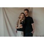 Kojící kvalitní české tričko černá – Zboží Dáma