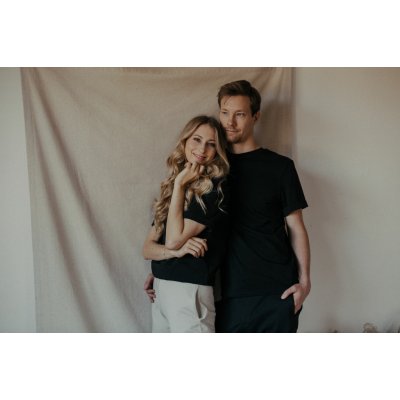 Kojící kvalitní české tričko černá – Zboží Dáma