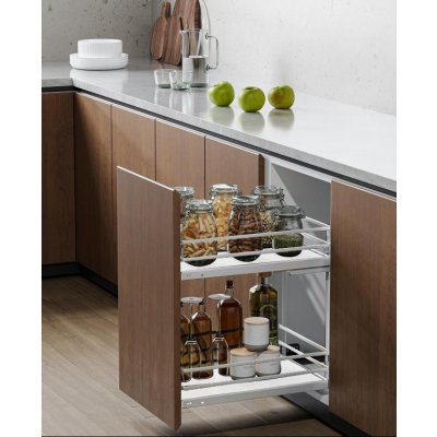 Cemux Style 30-3D plné dno tlumení chrom/bílá – Zboží Dáma