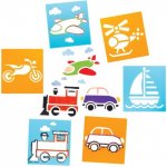 Baker Ross Šablony Dopravní prostředky 6ks – Zboží Dáma