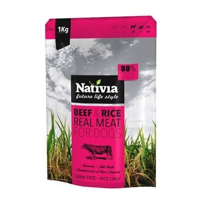 Nativia Granule Real Meat Beef&Rice 1kg